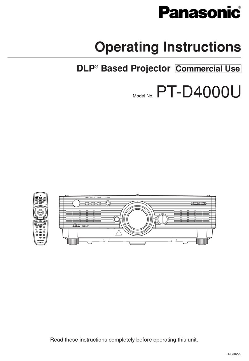 Panasonic PT D4000E User manual