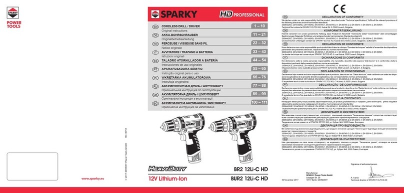 Sparky Group BR2 12Li-C HD Original instructions
