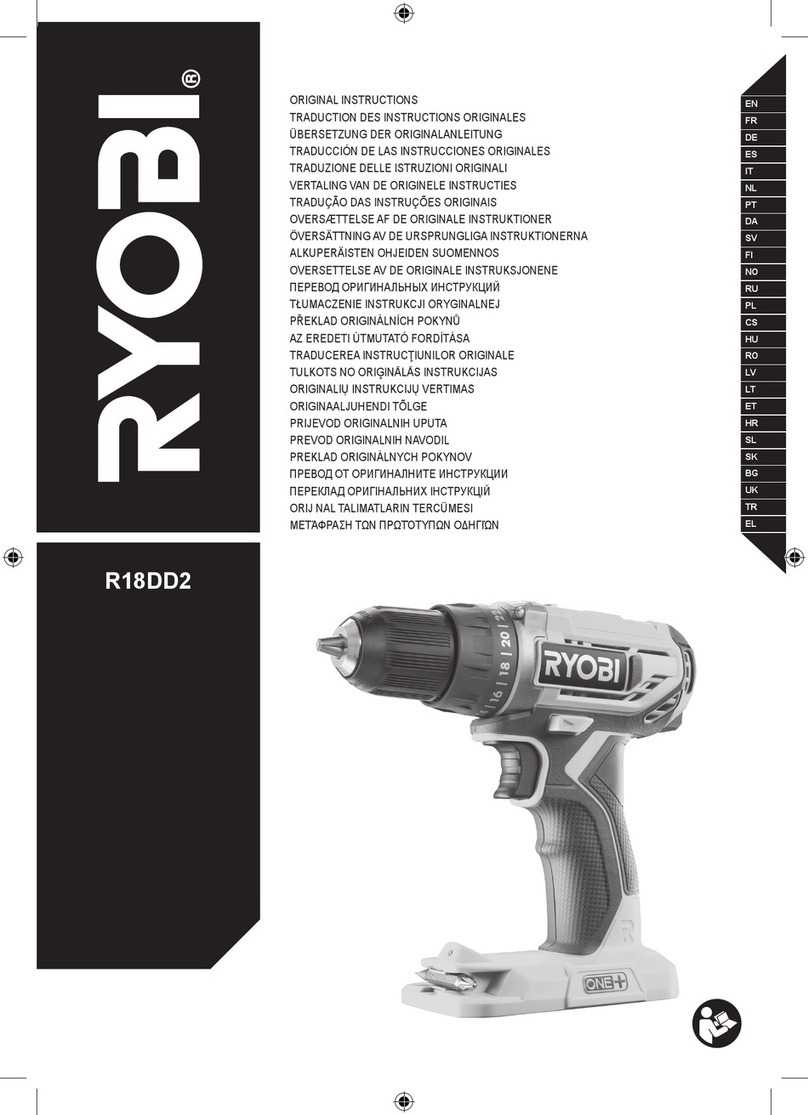Ryobi R18DD2-220S Original instructions