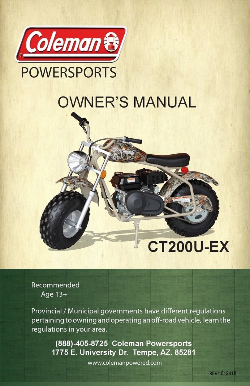Coleman Powersports CT200U-EX 2020 owner's manual