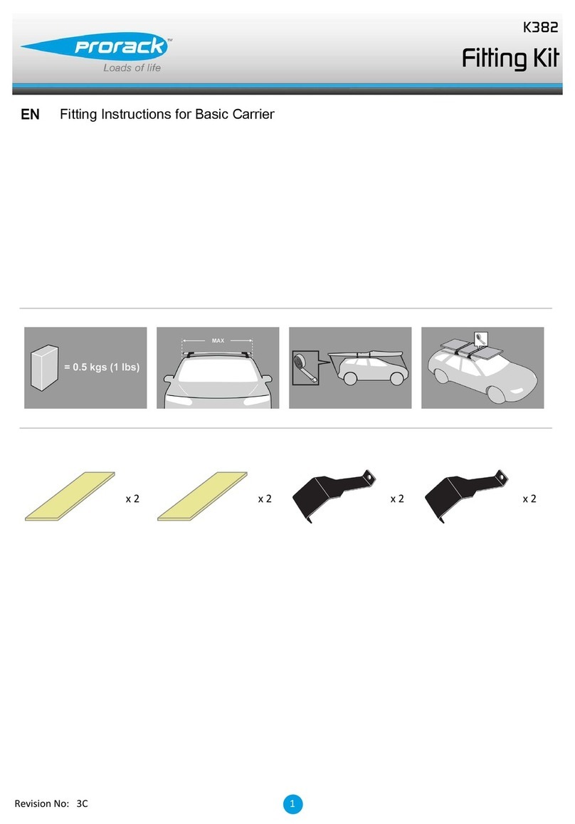 Prorack K382 User manual