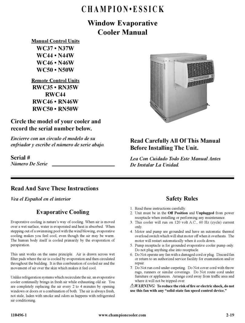 Champion Essick RWC44 manual