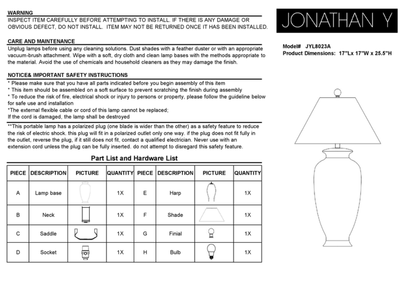 JONATHAN Y JYL8023A quick start guide