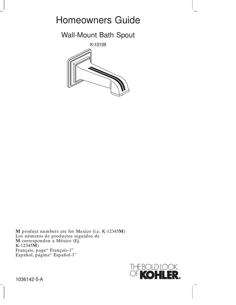 Kohler K-13139 Assembly instructions