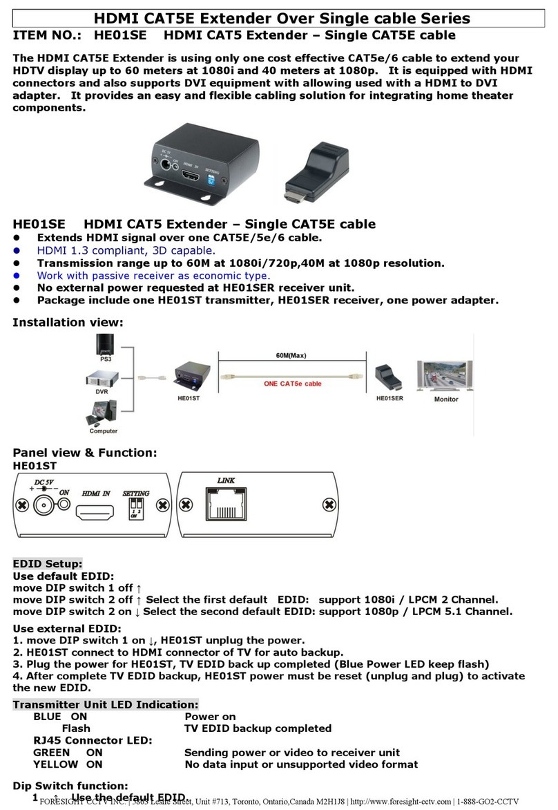 Foresight CCTV HE01SE quick start guide