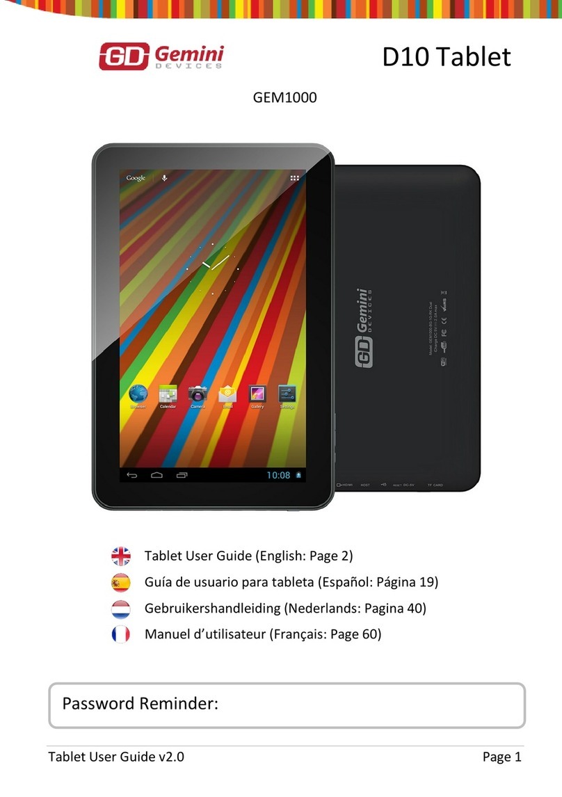 Gemini Devices D10 user guide