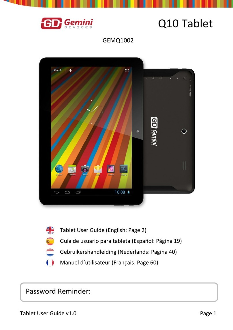 Gemini Devices Q10 User manual