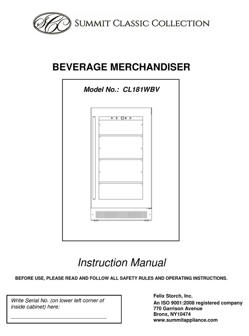 Summit Classic CL181WBV instruction manual