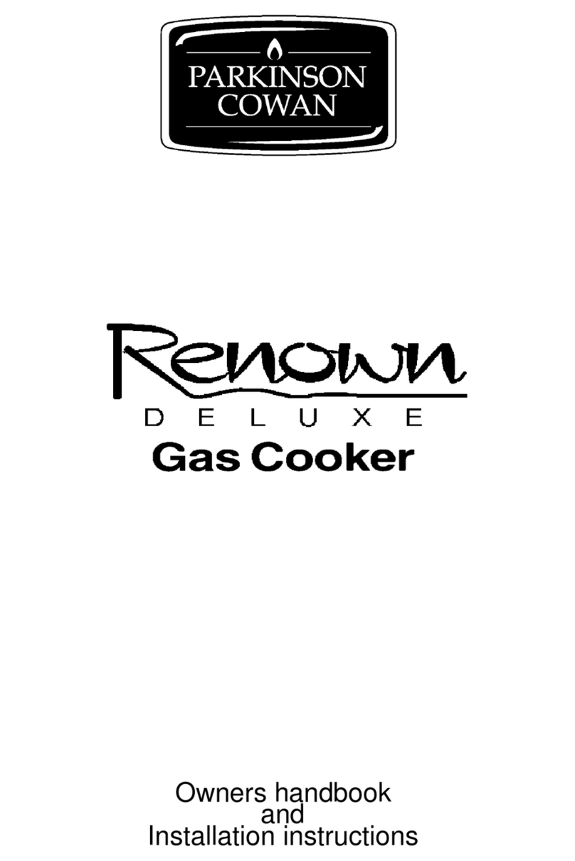 Parkinson Cowan Renown DELUXE REND50BUN Operating and installation instructions