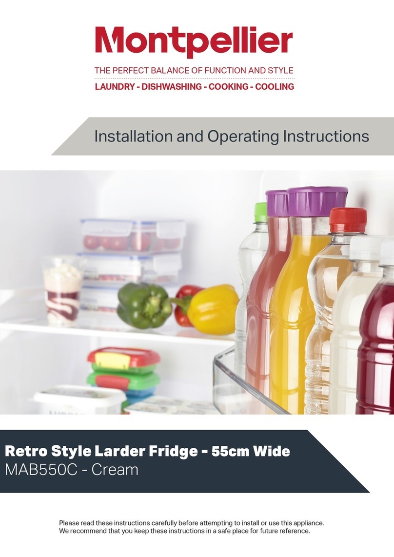 montpellier MAB550C Installation and operating instructions