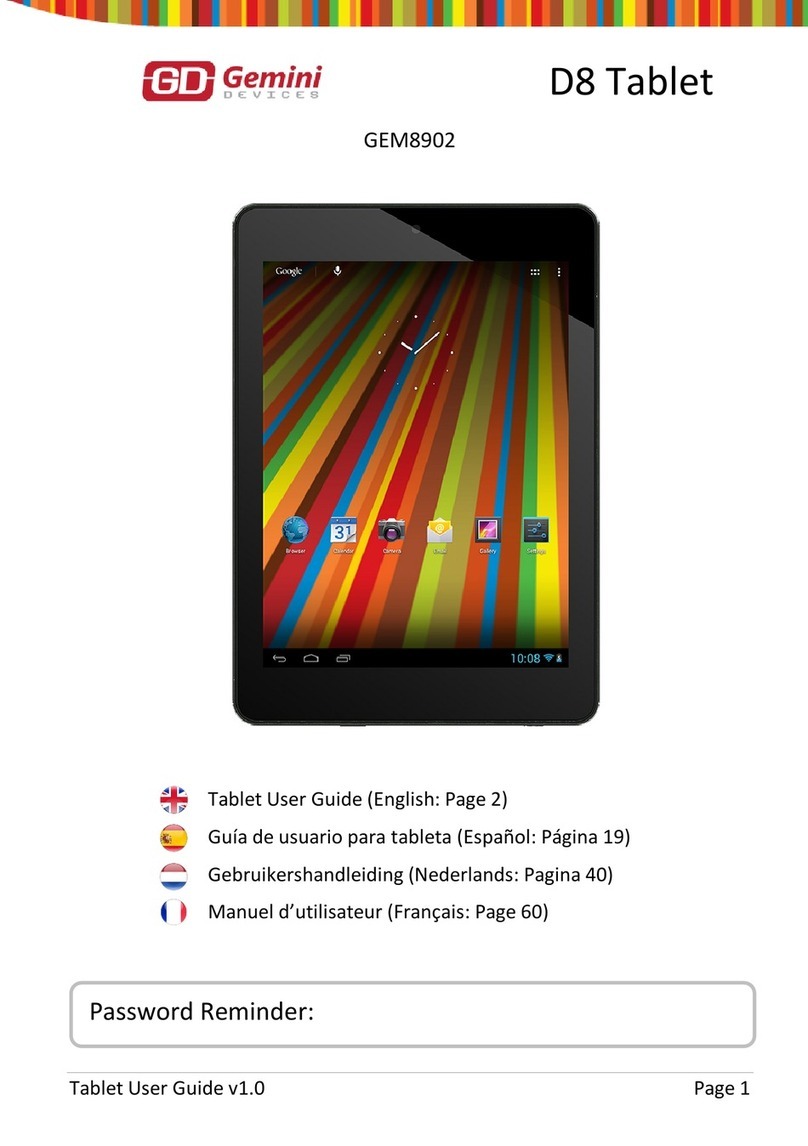Gemini Devices D8 User manual