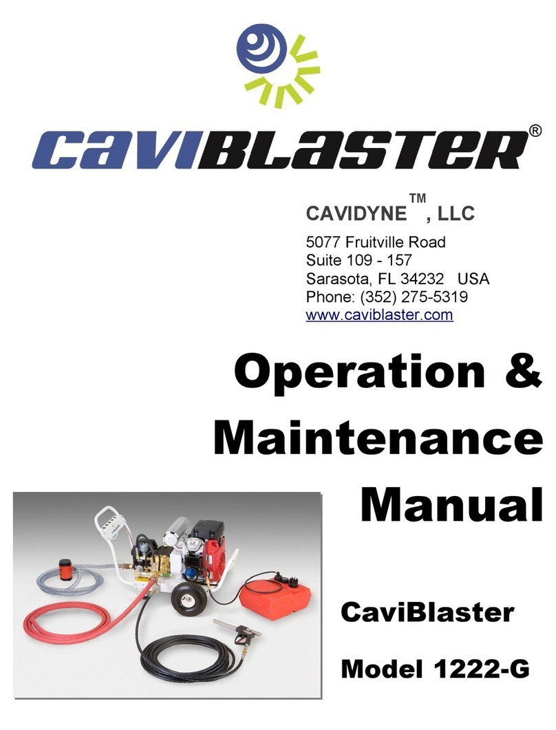 CAVIDYNE CaviBlaster 1222-G Operation & maintenance manual CAVIDYNE CaviBlaster 1222-G Operation & maintenance manual