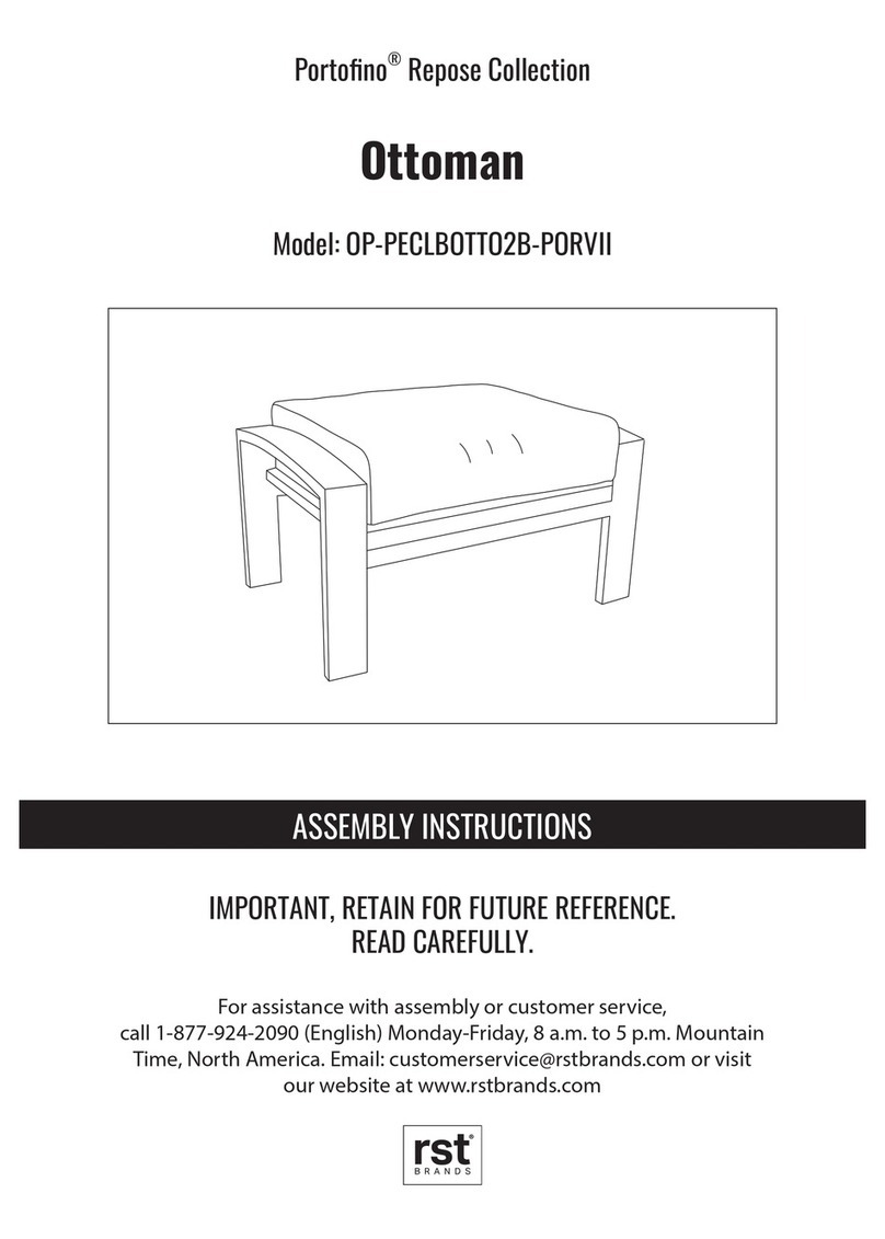 rst brands Portofino Repose OP-PECLBOTTO2B-PORVII User manual
