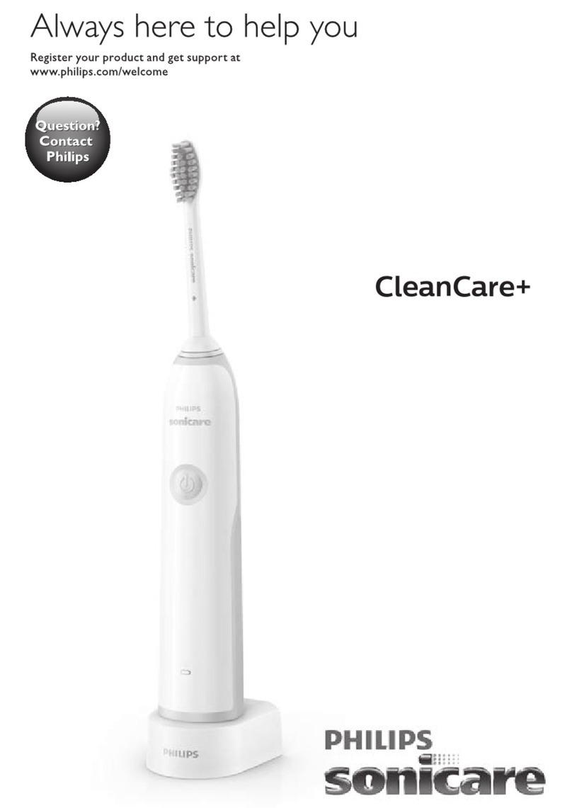 Philips Sonicare CleanCare+ HX3214/02 User manual