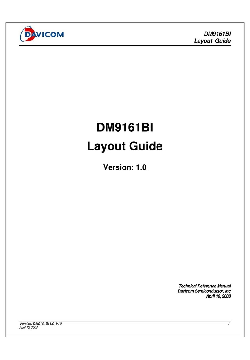 Davicom DM9161BI User manual