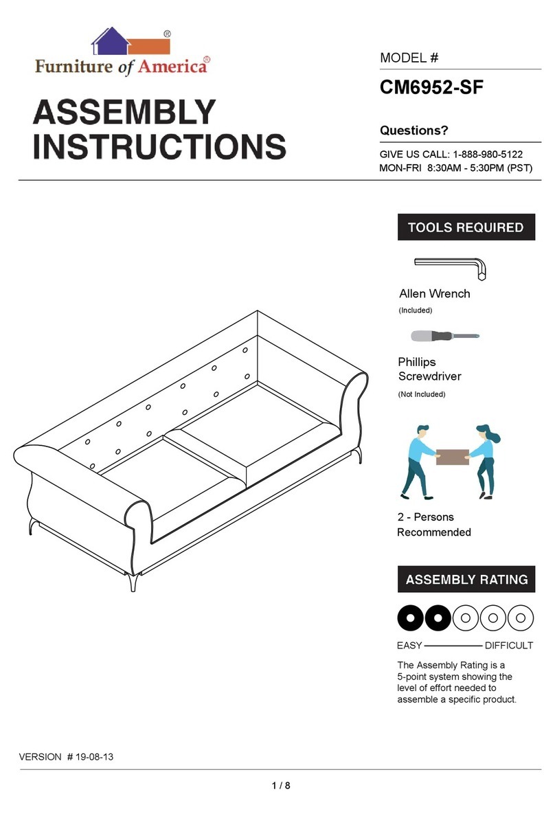 Furniture of America CM6952-SF Assembly instructions