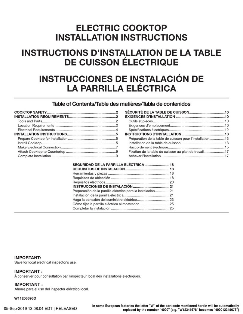 Whirlpool WCE77US6HS installation instructions