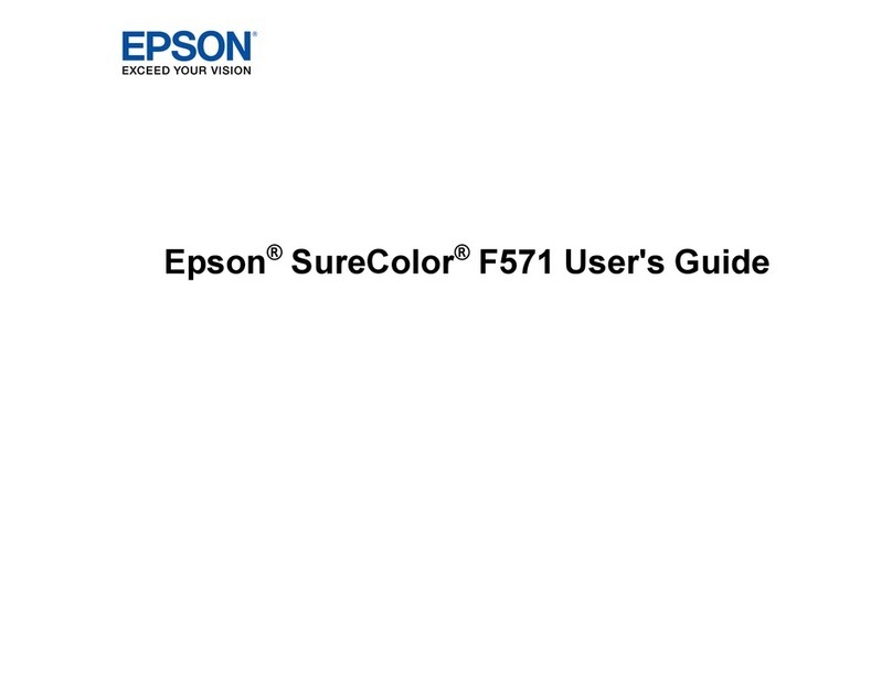 Epson SureColor F571 User manual