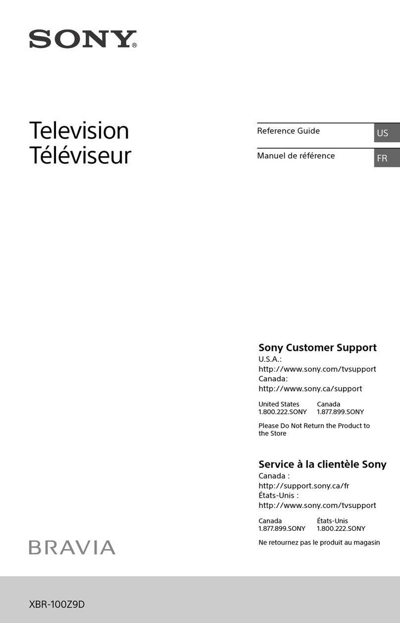 Sony XBR-100Z9D User manual