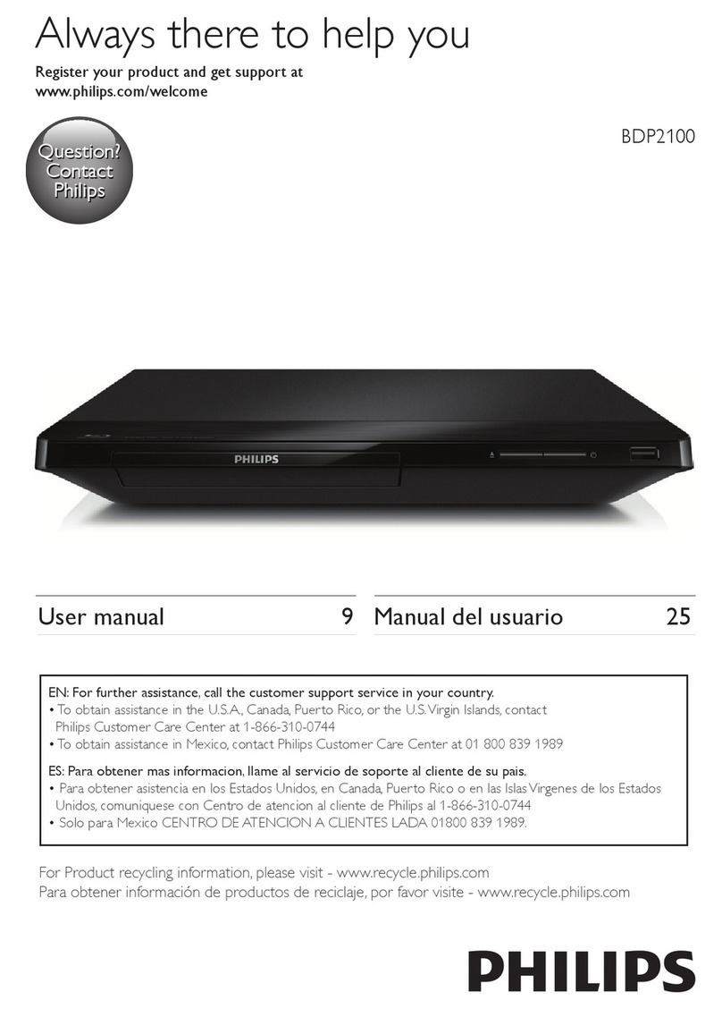 Philips BDP2100/F8 User manual