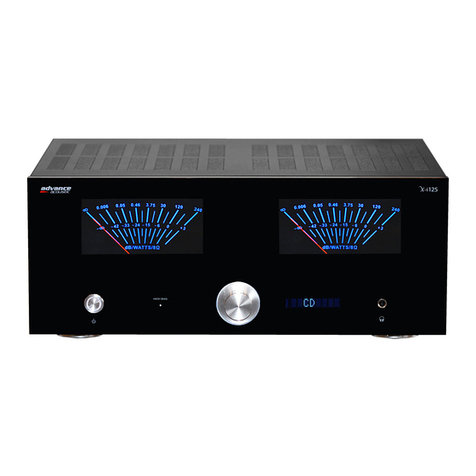 Advance acoustic X-i125 quick start