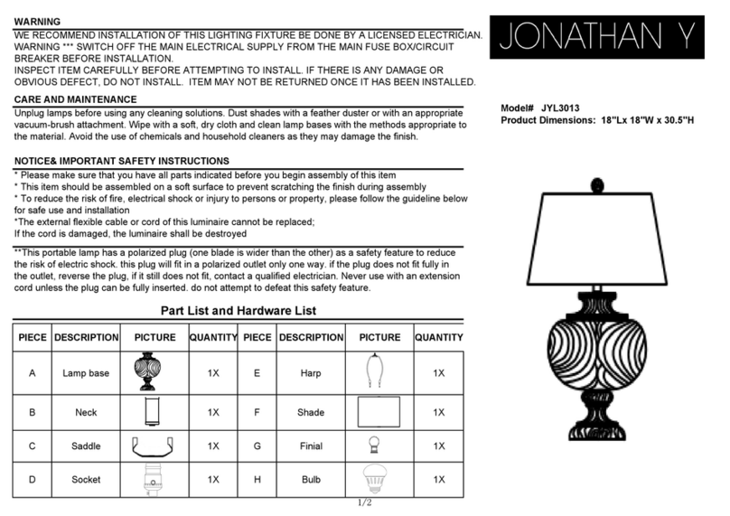 JONATHAN Y JYL3013 User manual