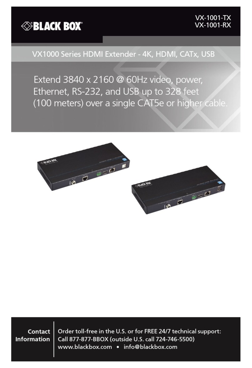 Black Box VX1000 Series manual