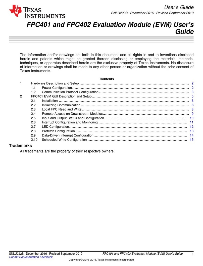 Texas Instruments FPC401 User manual