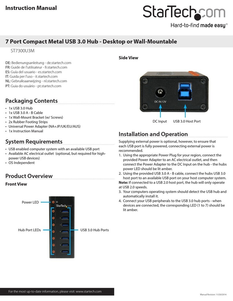 StarTech.com ST7300U3M User manual StarTech.com ST7300U3M User manual