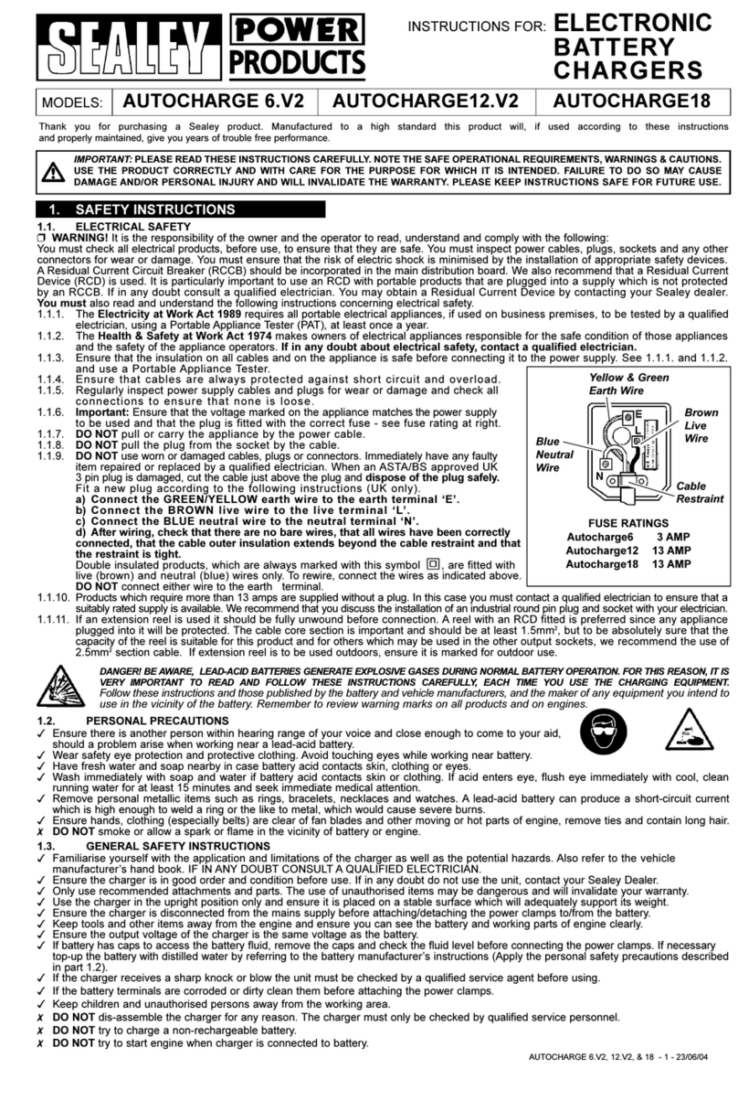 Sealey AUTOCHARGE 6.V2 User manual