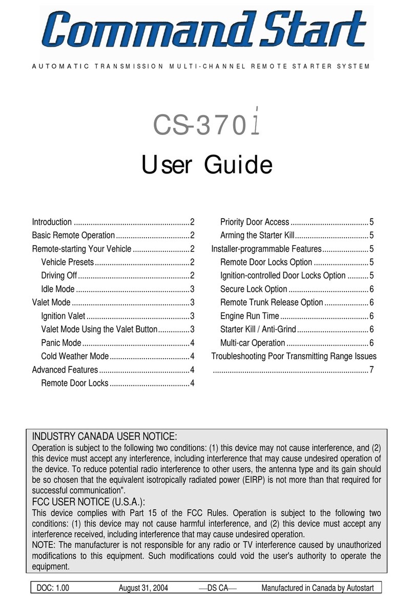 Command Start CS-370i User manual