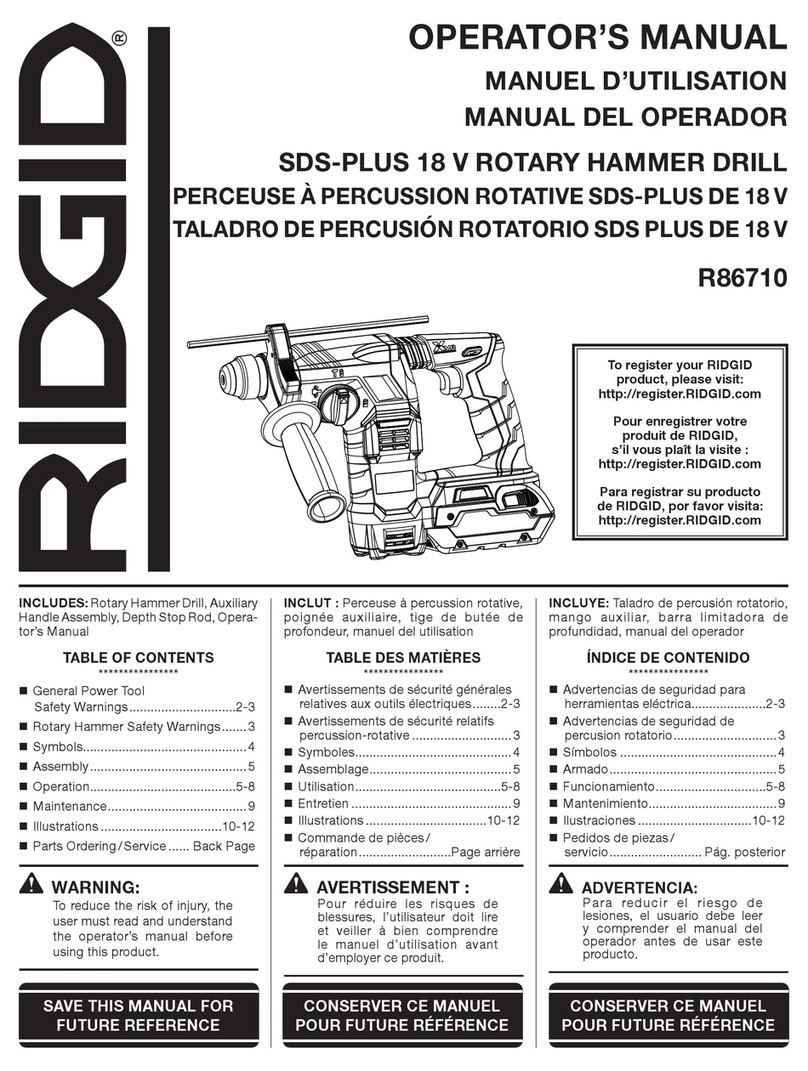 RIDGID R86710B Operator's manual