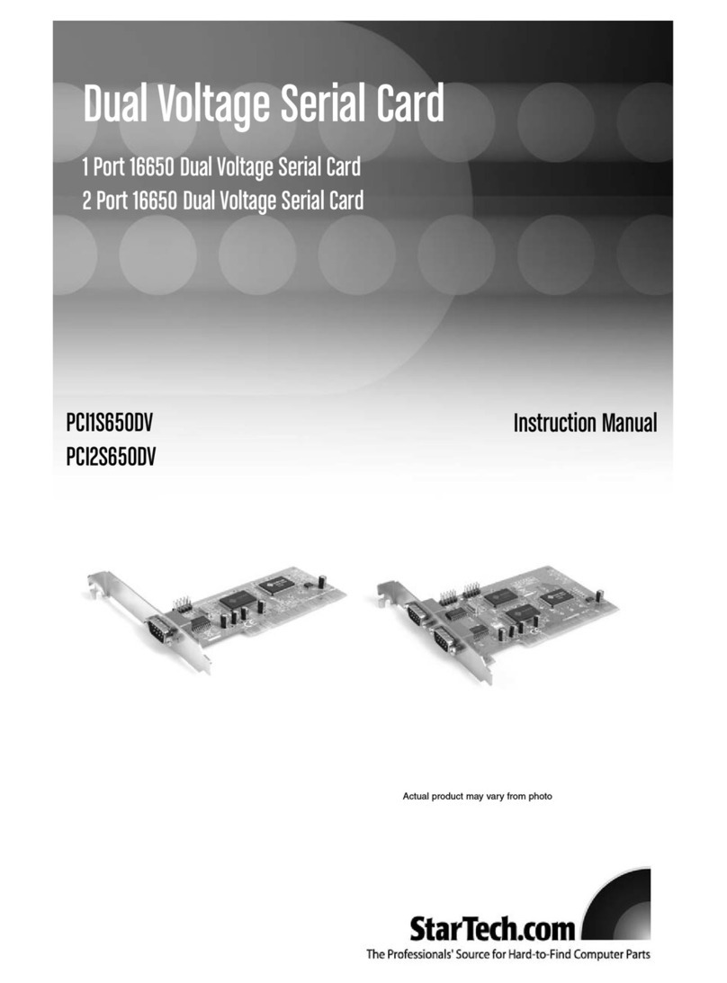 StarTech.com PCI1S650DV User manual