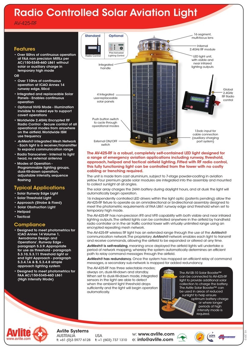 Avlite AV-425-RF manual