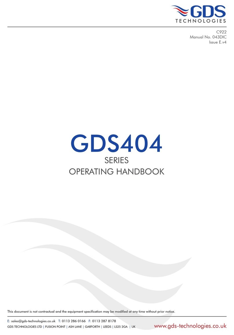 GDS 404 Series Operating handbook