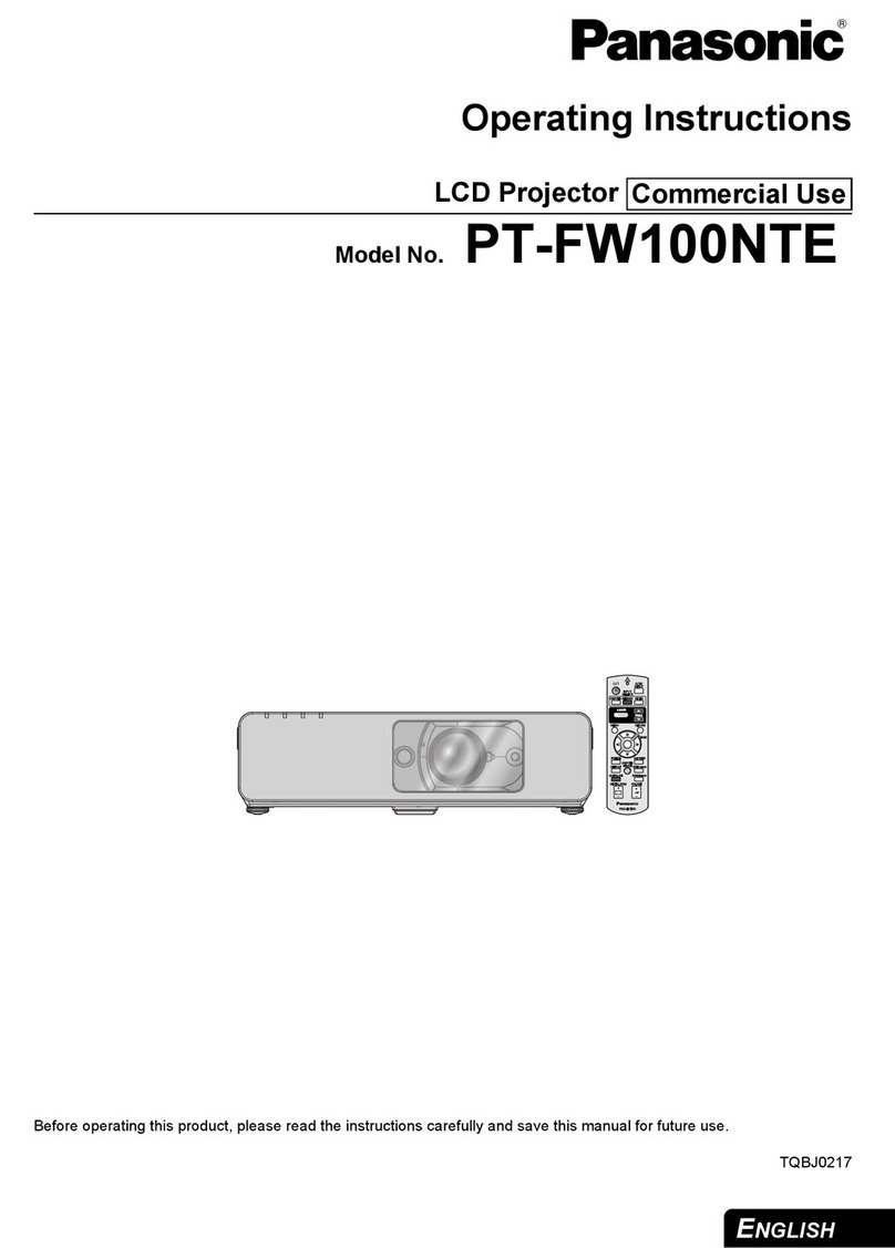 Panasonic PT-FW100NTA User manual
