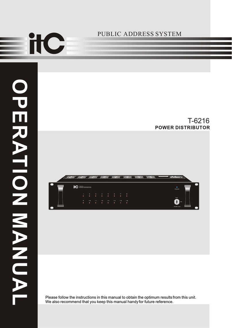 ITC T-6216 Operation manual