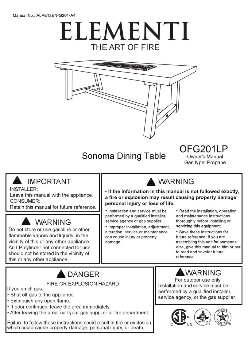 ELEMENTI OFG201LP owner's manual