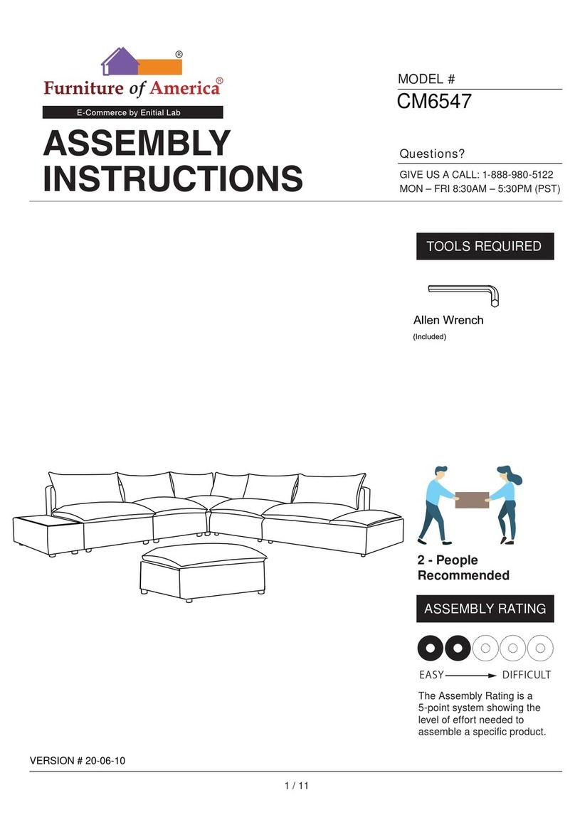 Furniture of America CM6547 User manual