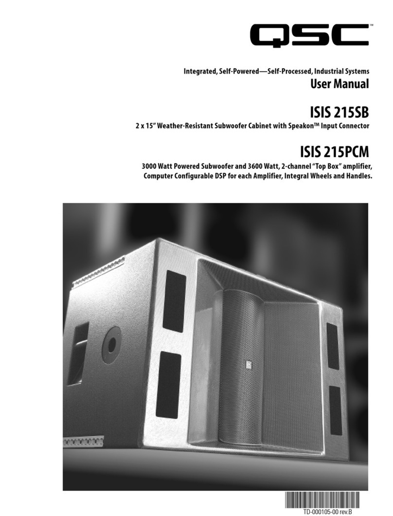 QSC ISIS 215PCM user manual