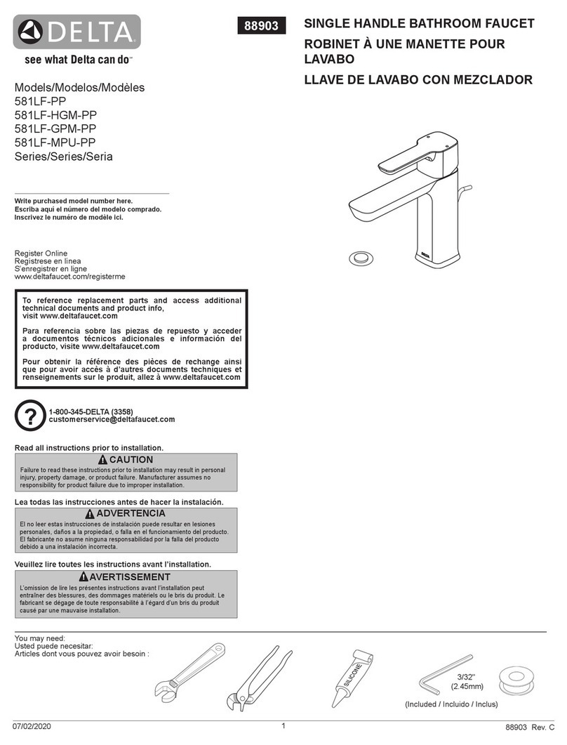 Delta 581LF-HGM-PP User manual