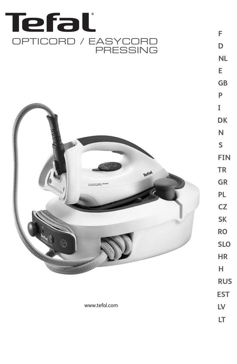 TEFAL EASYCORD PRESSING GV5150G0 manual