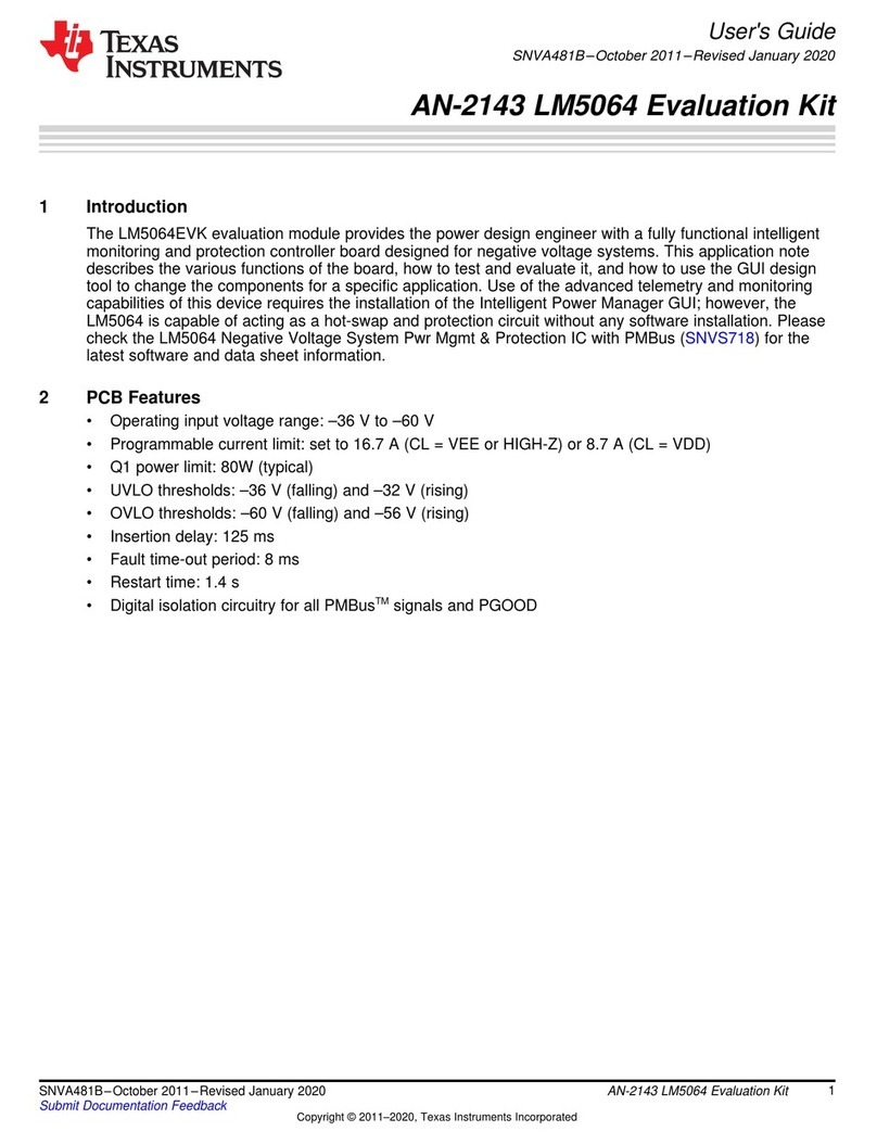Texas Instruments LM5064EVK User manual