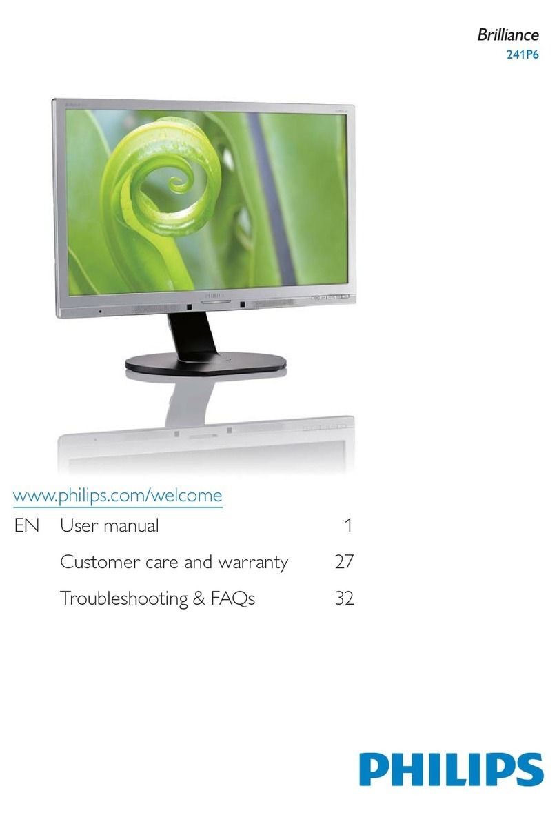 Philips Brilliance 241P6EPJEB/00 User manual