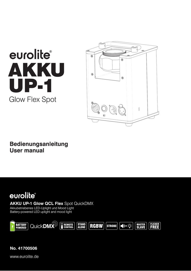 EuroLite AKKU UP-1 Glow QCL Flex Spot User manual