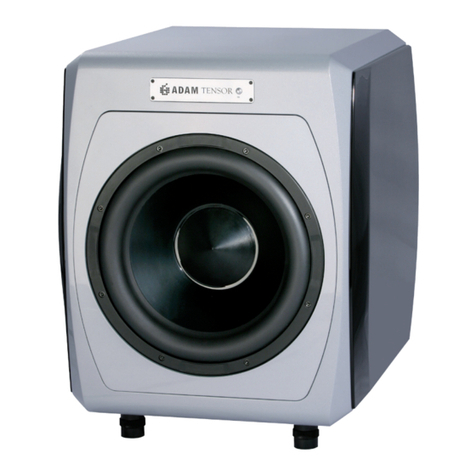 Adam Tensor SW393 Operation manual