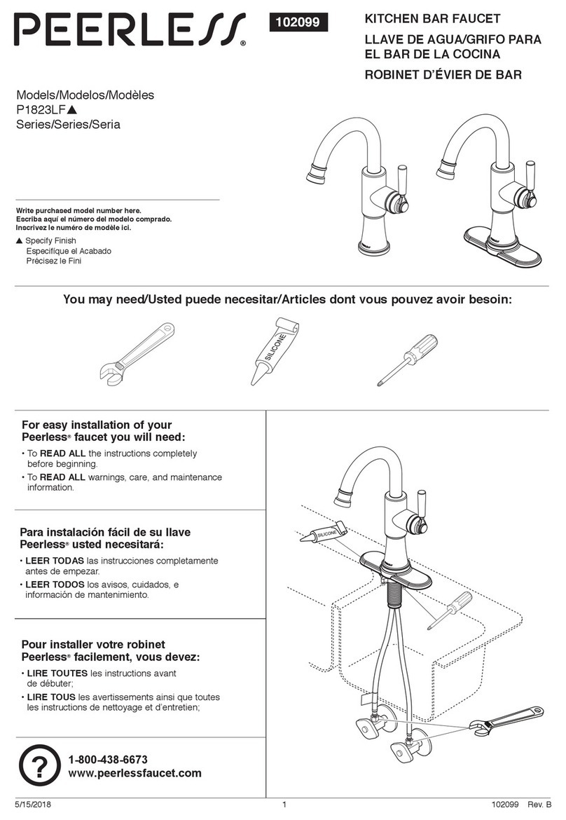 PEERLESS P1823LF Series User manual