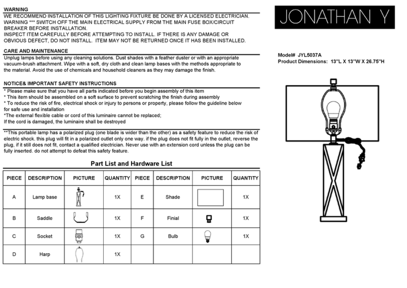 JONATHAN Y JYL5037A User manual