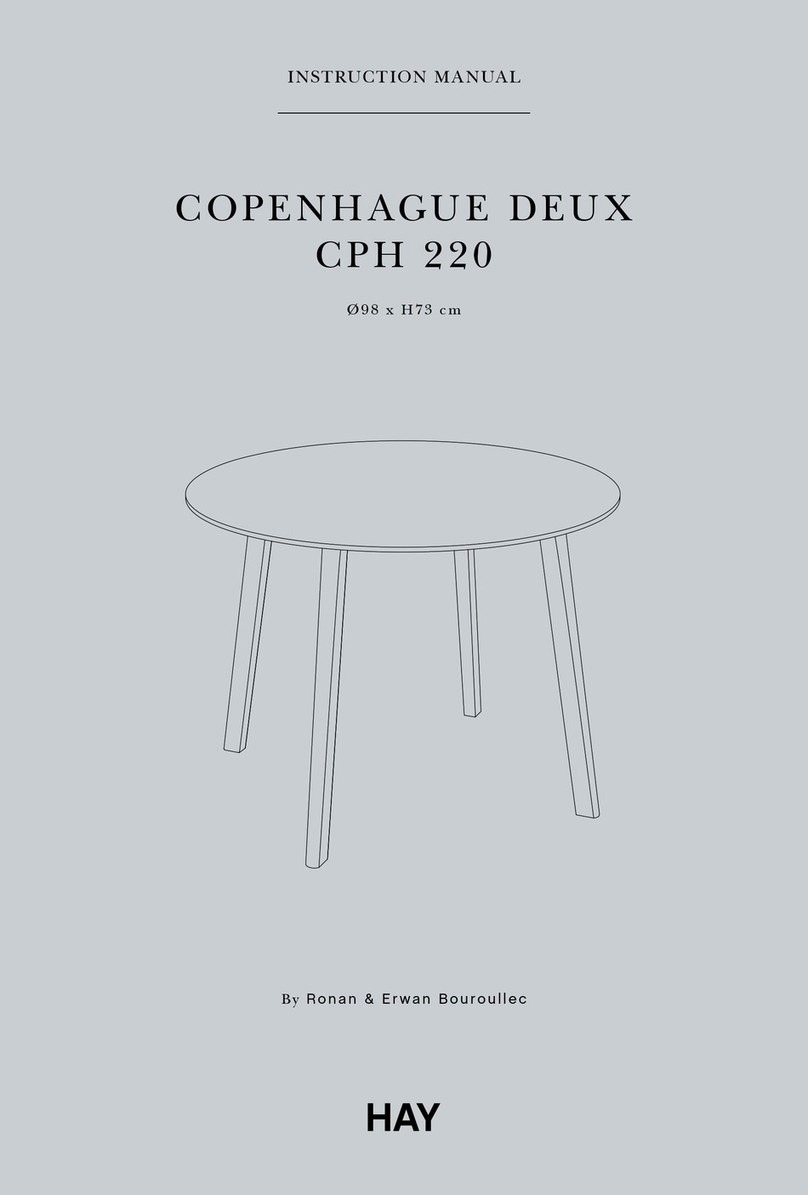 Hay COPENHAGUE DEUX CPH220 User manual Hay COPENHAGUE DEUX CPH220 User manual