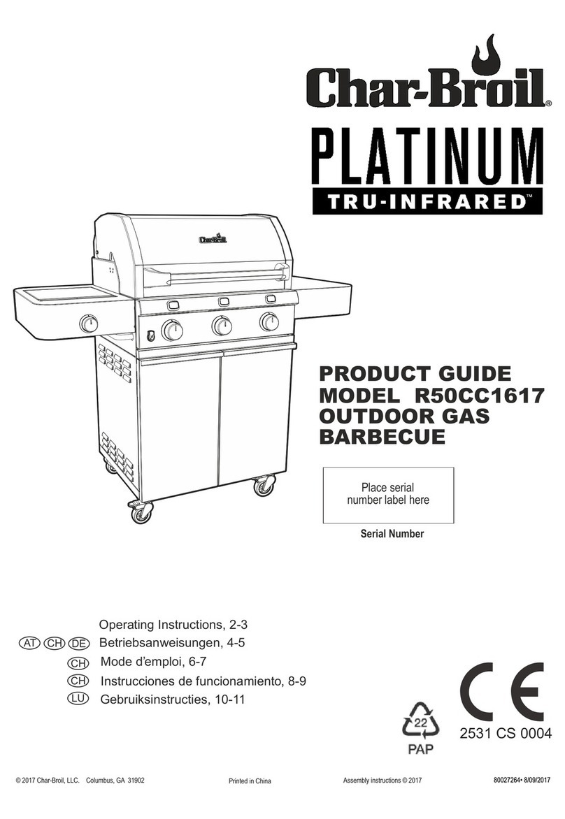 Char-Broil PLATINUM TRU-Infrared R50CC1617 User manual Char-Broil PLATINUM TRU-Infrared R50CC1617 User manual